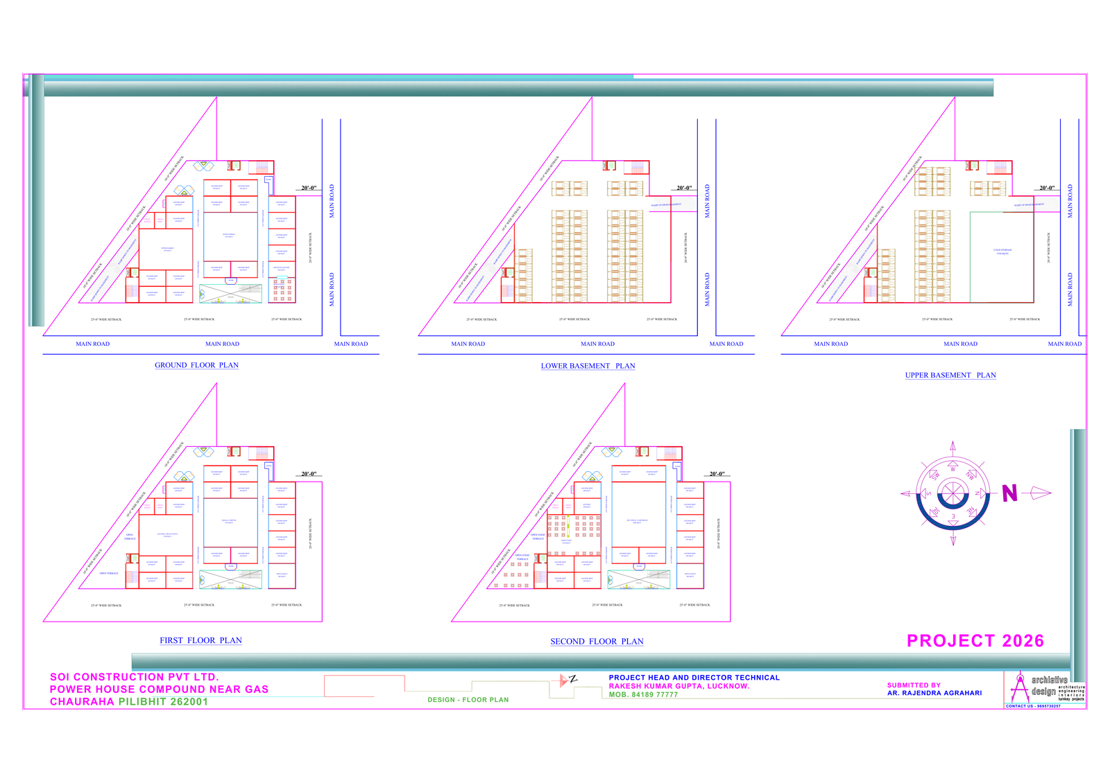 Submitted proposed floor plans